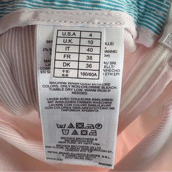 BROOKS BROTHERS Cotton Candy-striper Skirt in Pink/Blue Size 4 — ADORABLE!!! - Picture 7 of 7